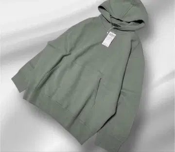 빅 사이즈! 택 포함 새상품 23구 비스코스/스트레치 후드티 니트 44