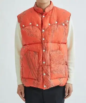 MASU MARBLE BANDANA PUFFER VEST