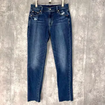 새상품급 GAP 심플 스키니 데님 컷팅 고급 캐주얼 롱 레그