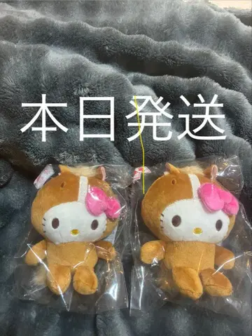 헬로키티 십이지신 마스코트 봉제 인형 말 1