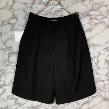 레이빔즈 (Ray BEAMS) 0 큐롯 팬츠 턱 팬츠 블랙