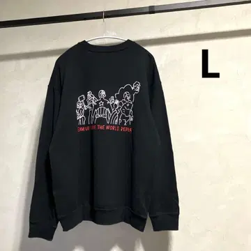 유니클로 유니클로 매직 포 올 위드 나가바 유 스웨트 셔츠 블랙 L