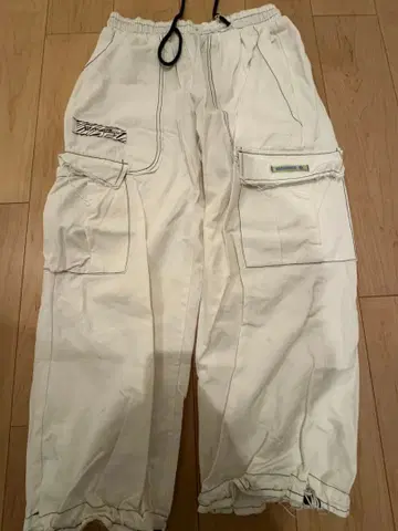 IK 화이트 카고 팬츠 M