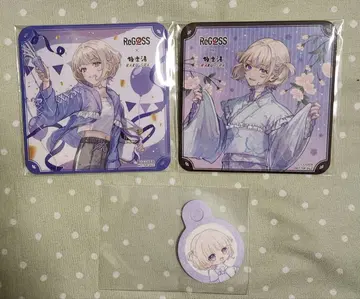 ReGLOSS 극락탕 토도로키 하지메 코스터 스트로우 피크