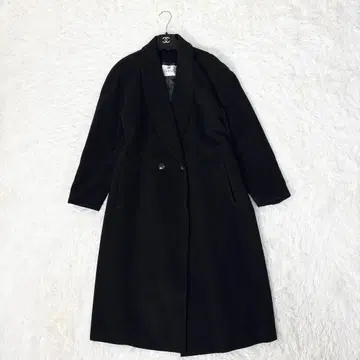 새상품급 캐시미어 100% 롱 코트 기장 109cm 블랙