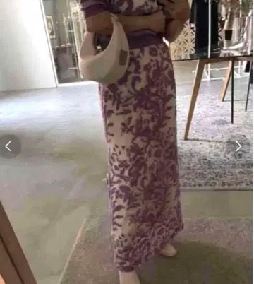 AMERI DEVORER FLOWER SHEER SKIRT