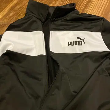 푸마 저리 블랙/화이트 새상품 푸마 아시아 핏 XL 저리 자켓