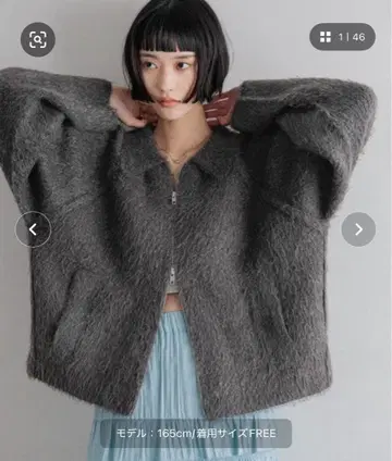 LOWRYSFARM 페더 니트 블루종