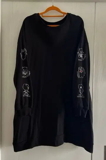 drug store's 맨투맨 트레이닝복 블랙 사이즈 3