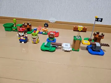 마리오 LEGO 새상품급, 박스 없음, 모든 부품 포함, 쵸로봉 덤 포함