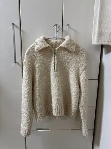 BEAUTY&YOUTH 하프 지퍼 니트 풀오버