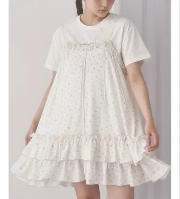 merry jenny flower waffle 미니 원피스