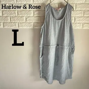 Harlow & Rose [ L ] 슬리브리스 원피스 라이트 블루 캐주얼