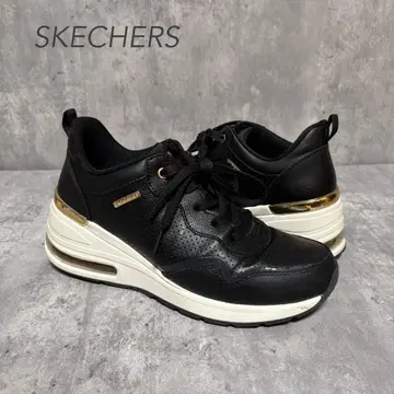 SKECHERS 스니커즈 밀리오 에어 통굽 블랙