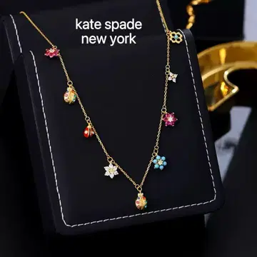 케이트 스페이드 무당벌레 꽃 목걸이