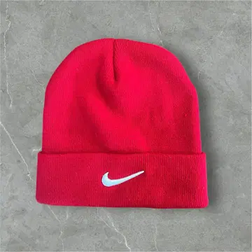 나이키 니트 모자 레드 비니