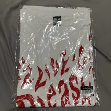 B'z 2018 HINOTORI 티셔츠 L 사이즈 화이트/레드