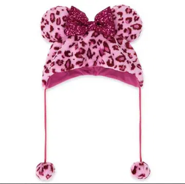 디즈니 팬캡 핑크 레오파드 무늬