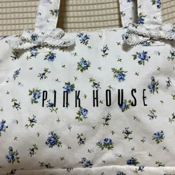 PINK HOUSE / 로즈 패턴 미니백 귀여운 꽃무늬 화이트 핑크하우스