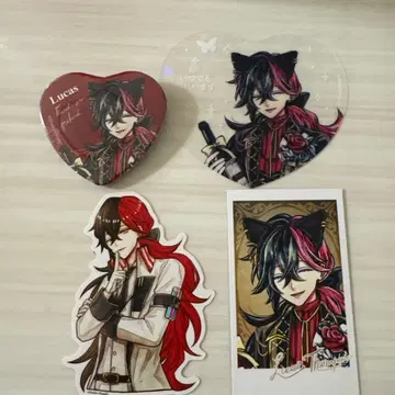 악마고양이 루카스 난자타운 스티커 캔뱃지