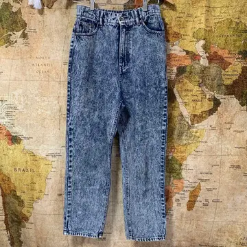 데님맘팬츠 케미컬 블루 w closet