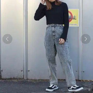 데님맘팬츠 케미컬 블루 w closet