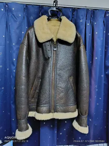 양가죽 퍼 봄버 자켓