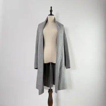 ICB 양모 캐시미어 숄 롱 코트 아우터