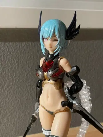 프레임 암즈 걸 드루가 루미티아 헤드 개조 프라모델