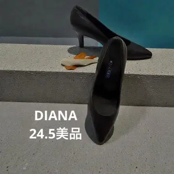 다이애나 블랙 하이힐 블랙 펌프스 24.5 일본제