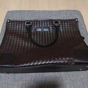 다크 브라운 뜨개질 백 라이트 브라운 비즈니스 백 2종 세트