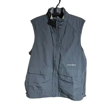 mont-bell 몽벨 나일론 베스트 L 블랙 뒷면 메쉬 아웃도어