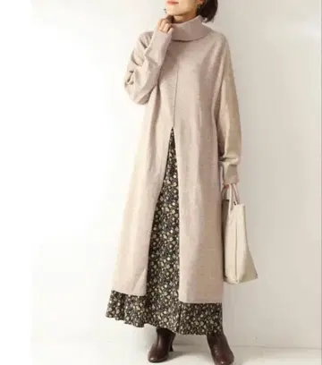 Spick and Span 스픽앤스팬 프론트 슬릿 원피스