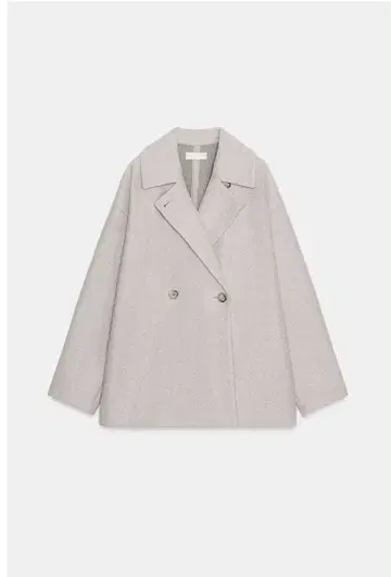 ZARA 소프트 더블 브레스트 코트 사이즈 S