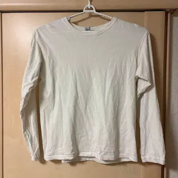 Good On 코튼 긴팔 티셔츠 화이트