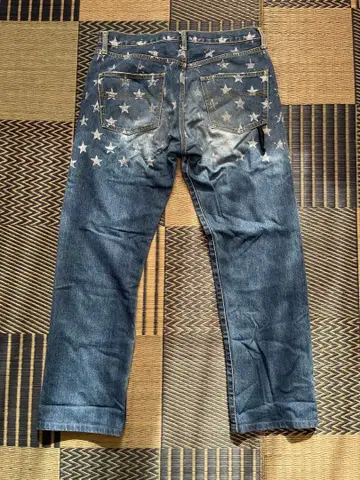 grandcanyon 별 프린트 데님 팬츠 L