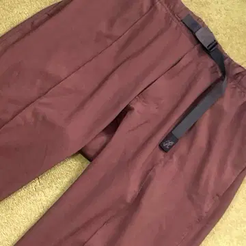 고품질 그라미치 스트레치 멜란지 트로피컬 팬츠 센터 크리즈 L 브라운