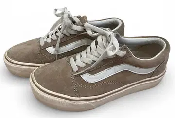 VANS 베이지 스웨이드 스니커즈 22cm 여성용 즉시 구매