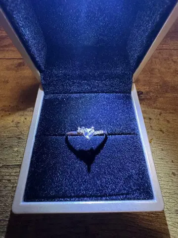 하트 모양 다이아몬드 반지