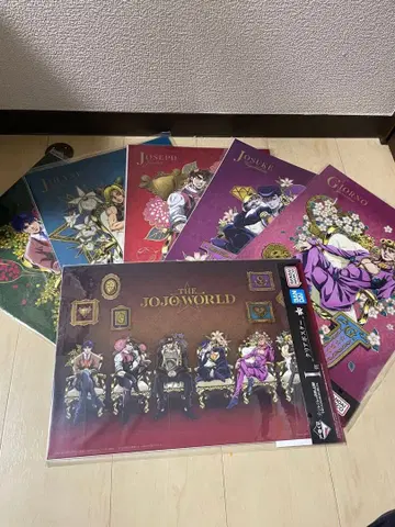 제일복권 죠죠 월드 I상 클리어 포스터 세미 컴플리트