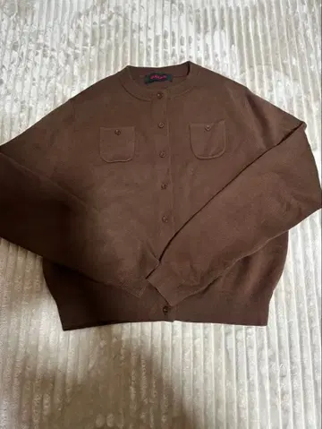 caban 가디건 다크 브라운