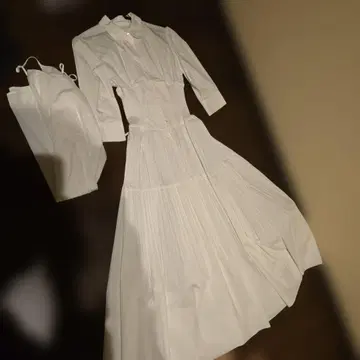 FRAY I.D 화이트 셔츠 원피스 사이즈 0