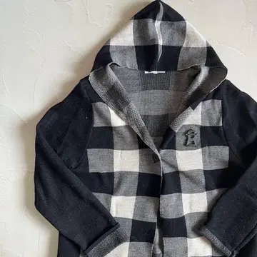 00s 빈티지 후드 부착 니트 가디건 아카이브 y2k