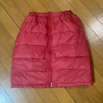 HEAD 레드 계열 다운 스커트