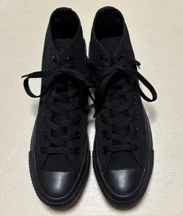 컨버스 올스타 블랙 흑백 HI 23.5cm