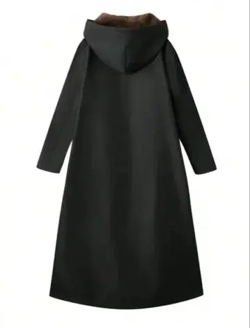 후드 부착 롱 코트