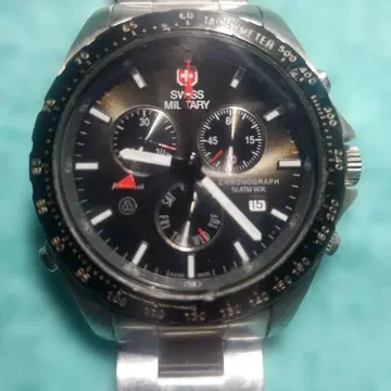 SWISS MILITARY 크로노그래프 손목시계 10 ATM