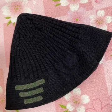 엠포리오 아르마니 리브 니트 모자 블랙