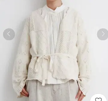 [택 포함 새상품] 피그런던*패치워크 니트 가디건 아이보리