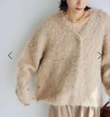 새상품 BARNYARDSTORM 플러피 가디건 베이지